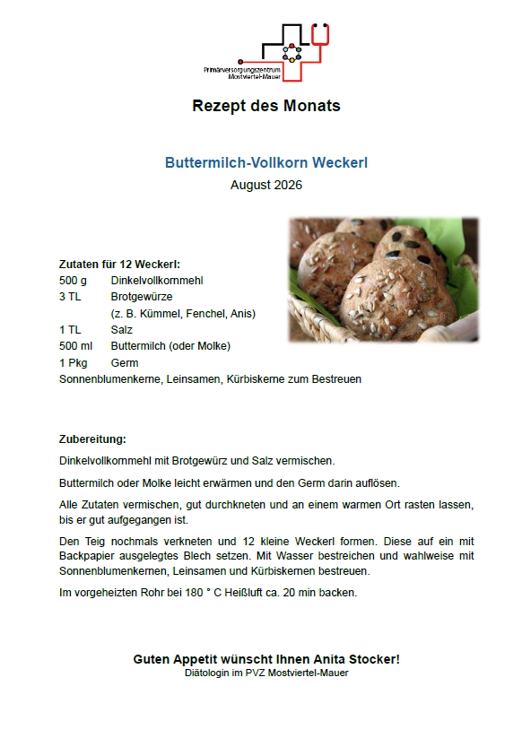 Rezept des Monats August
