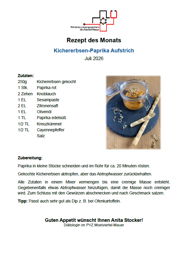 Rezept des Monats Juli 