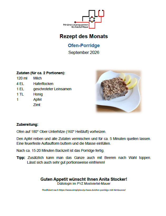 Rezept des Monats September 