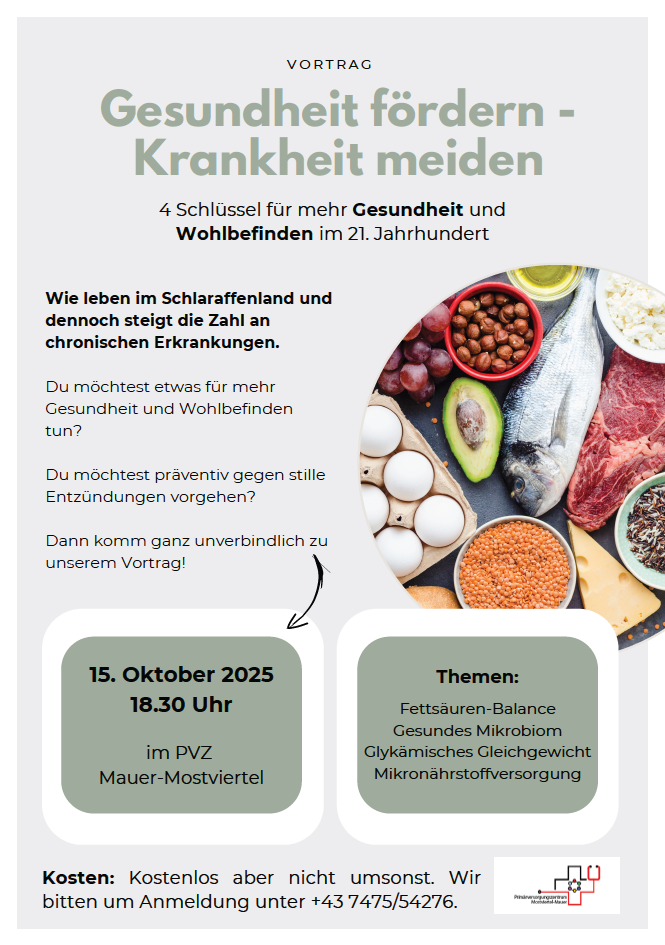 Gesundheit fördern - Krankheit meiden 