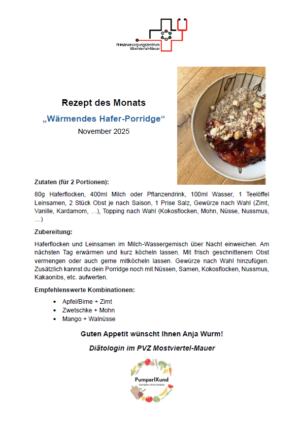 Rezept des Monats November