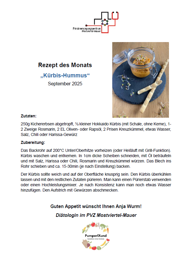 Rezept des Monats September