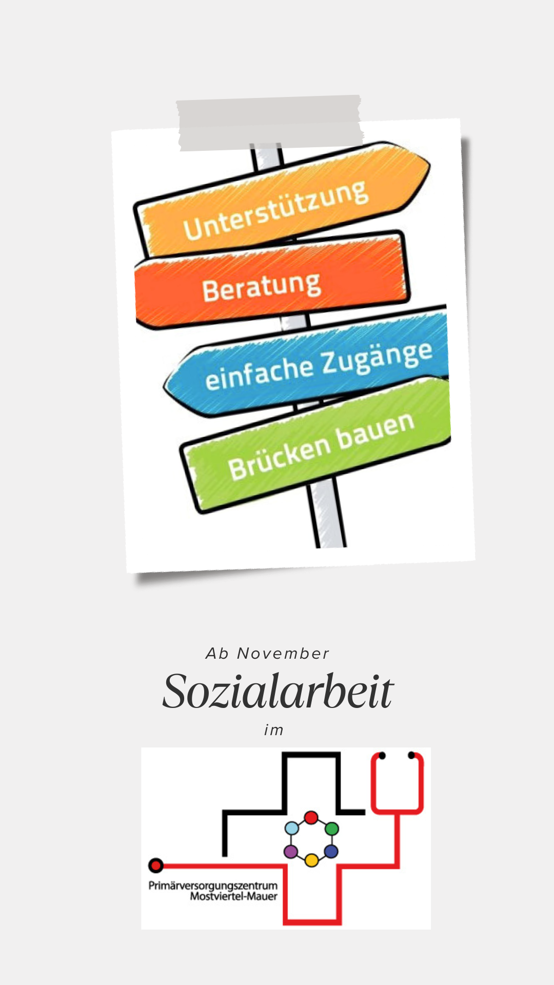 Sozialarbeit im PVZ Mostviertel-Mauer